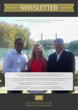 NEWSLETTER - Kelvin Grove Club