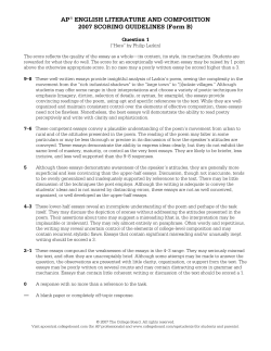 Sample Responses Q1 - AP Central