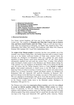 Tibet: From Buddhist Polity to Invasion and Diaspora