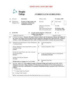 curriculum guidelines
