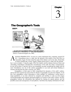 The Geographer`s Tools