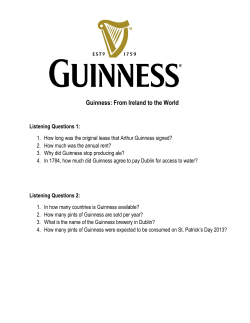 Guinness: From Ireland to the World