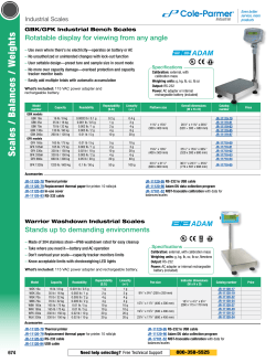 S cales / B alan ces / W eig h ts - Cole