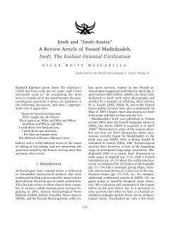 Jiroft and - Bulletin of the Asia Institute