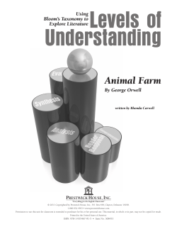 Animal Farm - Levels of Understanding Sample PDF