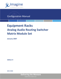 Integrator Series Analog Audio Routing Switcher System