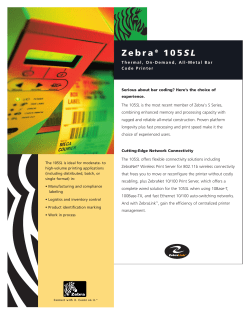 Zebra&reg; 105SL - Vonalkod