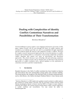 Dealing with Complexities of Identity Conflict