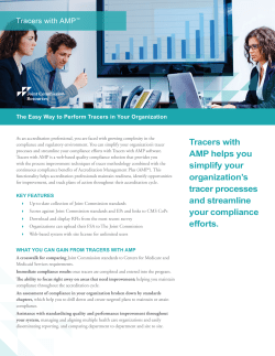 Tracers with AMP helps you simplify your organization`s tracer