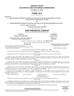 2016 Annual Report on Form 10-K