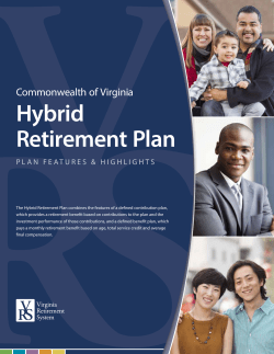Commonwealth of Virginia Hybrid Retirement Plan