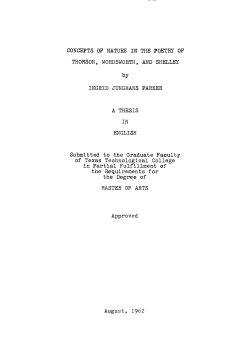 CONCEPTS OP NATURE IN THE POETRY OF THOMSON