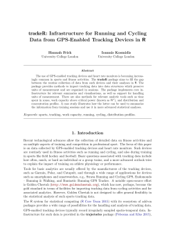 Infrastructure for Running and Cycling Data
