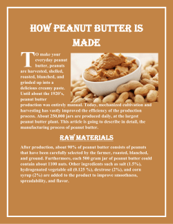How Peanut Butter is made