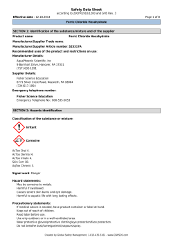 Ferric Chloride Hexahydrate