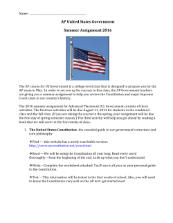 AP Government - Knox County Schools