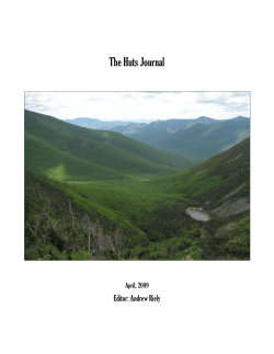 Huts Journal