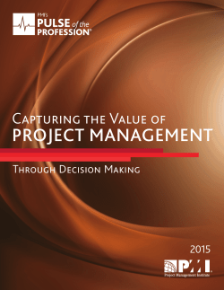 Capturing the Value of Project Management through Decision Making