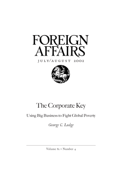 The Corporate Key - Institute for Domestic and International Affairs, Inc.
