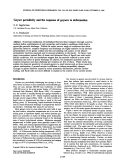 Geyser periodicity and the response of geysers to