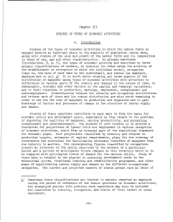 Methods of Analysing Census Data on Economic Activities of the