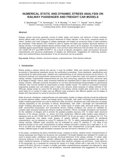 numerical static and dynamic stress analysis on railway passenger