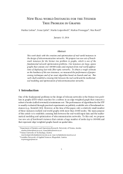 New Real-world Instances for the Steiner Tree Problem in Graphs