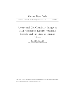 Arsenic and Old Chemistry: Images of Mad