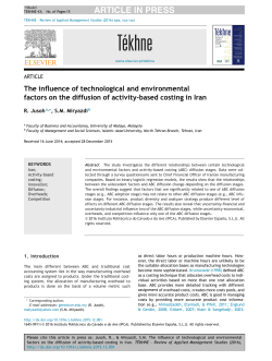 The influence of technological and environmental factors on the