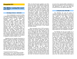 Losing the Land - University of Manitoba