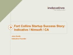 John Smith Presents Nov 2012 FC New Tech