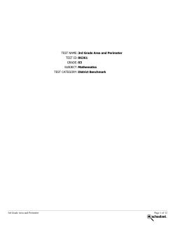 86361_TestBooklet Area and Perimeter