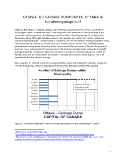 ottawa: the garbage dump capital of canada