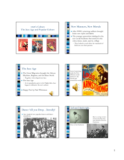 New Manners, New Morals The Jazz Age Dance `till you Drop