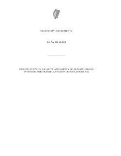 SI No. 325 of 2012 - Irish Statute Book