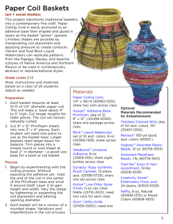 Paper Coil Baskets - Blick Art Materials