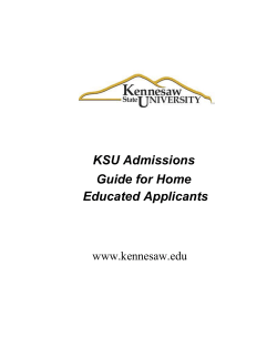dmissions Package for Home Educated Applicants