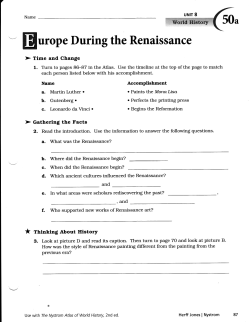 Europe During the Renaissance Merged