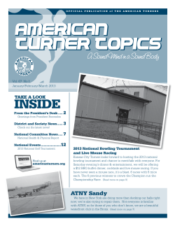 January-March - American Turners