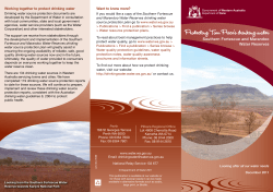 Protecting Tom Price`s drinking water