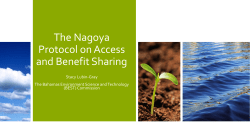 The Nagoya Protocol