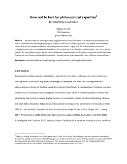 How not to test for philosophical expertise