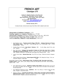 CATALOGUE 200 Index - Andrew D. Washton Books on the Fine Arts