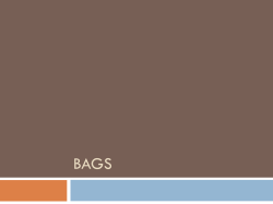4. Use of Template to create bag.