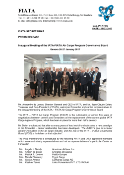 Press Release 06 March - IFACP - Inaugural IFGB meeting