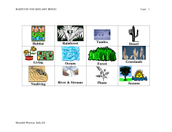 Habitat Rainforest Tundra Desert Living Oceans Forest Grasslands