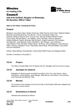 Co.33 Minutes Council