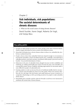 Sick individuals, sick populations: The societal - e