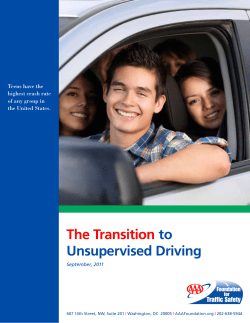 The Transition to Unsupervised Driving