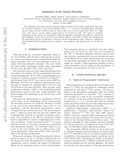 Ionization of the Xenon Fluorides